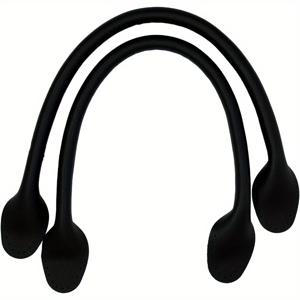 TEMU 베이지 인조 가죽 가방 스트랩 핸들, 42cm - DIY 가방 만들기 액세서리, 크로스바디 & 토트백 교체용, 공예 재료 (1쌍)