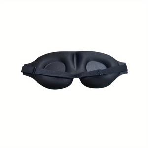 TEMU 1개 울트라-소프트 3D 아이 마스크, 수면 및 여행용 - 조절 가능한 스트랩, 편안한 쉐이딩 패치, 핑크/블랙, 야간 휴식 및 낮잠에 완벽, 수면 마스크