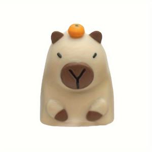 TEMU 1pc 귀여운 만화 카피바라 에폭시 수지 키캡, 기계식 키보드용, 내구성 있는 플라스틱, 원래 높이, 패션 게임 사무실 액세서리|키캡|키캡