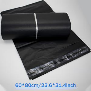 TEMU 10개 넉넉한 크기의 검정색 택배 봉투 - 45x60cm - PP 재질 - 자체 밀봉 - 결혼식, 데이, 추수감사절, 크리스마스, 할로윈에 적합