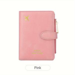 TEMU FOREVER MIYIN RFID 차단 여권 지갑 - 스타일리시한 핑크 여행 정리함, 다양한 카드 슬롯, 동전 주머니 및 지퍼 클로저, 남녀 공용, Rfid 보호 액세서리 | 컴팩트 여권 케이스 | 지퍼 클로저 안전|카드지갑