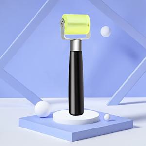 TEMU 1개 수동 실리콘 엣지 실러 롤러 - 목공, 가죽공예, DIY 신발 및 가방 도구용 스테인리스 스틸 핸드 프레스, 벽지 및 필름 접착용 열 밀봉 애플리케이터, 외계인 측면 밀봉 디자인의 완전 밀도 고무 재질