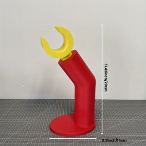 TEMU 사용자 지정 가능한 3D 프린트 헤드폰 스탠드 - 게임용 헤드셋을 위한 세련된 데스크탑 정리함, 게임러 및 데스크 애호가를 위한 완벽한 선물