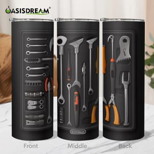 TEMU 1pc 스테인레스 스틸 단열 텀블러 20oz - 슬림 여행 커피 머그잔 도구 디자인 - 뜨거운 및 차가운 음료 열병 - BPA 프리, 식기 세척기 안전 - 남성에게 특별한 선물