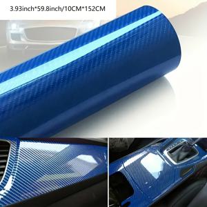 TEMU 7D 카본 파이버 비닐 자체 접착 랩, 자동차 외관 데칼 재료, 버블 릴리스 롤, 차량 랩핑용 PVC 자동차 필름
