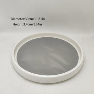 TEMU 실리콘 미끄럼 방지 턴테이블 - 1개 다용도 회전 수납장 주방 캐비닛, 식료품 저장실, 냉장고, 욕실, 조리대 - 향신료 선반, 화장품 거치대, 무충전 모델