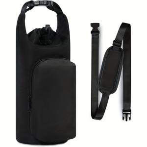 TEMU 1개 보온 물병 가방 (자주색) - 32oz/40oz, 조절 가능한 어깨끈, 내구성 있는 소재, 야외 활동에 적합, 야외 필수품 | 조절 가능한 스트랩 가방 | 내구성 있는 소재 가방, 물병 홀더|핸드폰스트랩