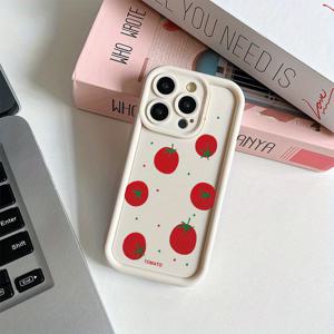 TEMU 아이폰 16프로맥스/16프로 16플러스/16용 토마토 아이폰 15프로맥스/15프로/15플러스 휴대전화 케이스 아이폰 14프로맥스/14플러스/13프로맥스/13플러스 고품질 낙하 방지 아이폰12프로맥스/11프로/Xsmax/Xr/Xs 6/7플러스/8플러스 남성 및 여성용 심플 개인화 낙하 방지 얇은 보호 케이스