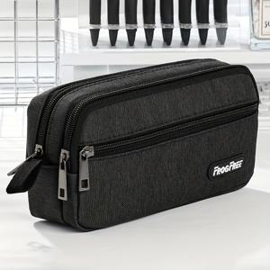 TEMU 1pc 내구성이 뛰어난 옥스포드 천 대용량 연필 케이스, 여러 구획으로 사무용품을 정리할 수 있는 다기능 제품, 다양한 색상으로 제공되는 휴대용 연필 가방, 두 개의 옥스포드 천 연필 케이스 세트.|필통