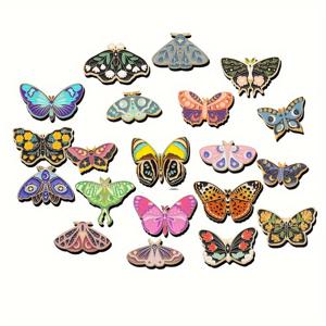 TEMU 20개 생동감 있는 나비 에나멜 라펠 핀 - 배낭, 코트 & 모자용 합금 메탈 브로치 | 친구를 위한 완벽한 선물, 배지, 장식용, 보석