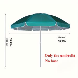 TEMU UPF50+ 내구성 있는 대형 우산(스탠드 없음), 휴대용 오버사이즈 선쉐이드, 상업용 야외 파라솔, 정원 해변 우산, 높이 조절 가능 캐노피, 시장 비우산, 실버 코팅 자외선 차단 쉐이드, 발코니·뒷마당·파티오 바비큐·수영장·데크·상점에 적합