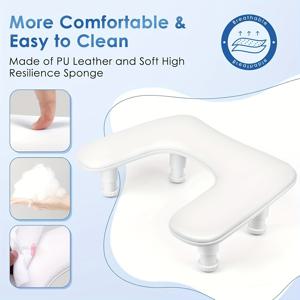 TEMU U자형 네일 베개 발 받침대는 부드럽고 편안하며 쉽게 청소할 수 있는 표면을 들어올릴 수 있습니다. 네일 살롱용 나선 디자인의 네일 베개