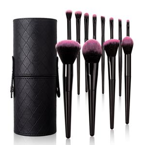 TEMU 12pcs 전문 메이크업 브러시 세트 - 초소프트 나일론 브러시로, 바디 파우더, 블러시, 아이섀도우, 브러시 포함 - 휴대용, 먼지 방지 스토리지 케이스(지퍼 포함) - 여행 및 책상 정리에 적합, 메이크업 브러시 세트 | 컴팩트 스토리지 케이스 | 부드러운 브러시, 메이크업 브러시