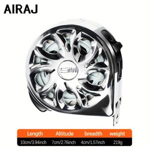 TEMU AIRAJ 정밀 테이프 측정기, 양면 5x25 인치, 쉽게 읽을 수 있음, 잠금 가능한 확장 가능, 탄소 스틸 인치/메트릭 변환, 건설 및 DIY 프로젝트에 이상적, 건설 측정 도구 | 현대적인 테이프 측정기 | 내구성 있는 측정 테이프|줄자