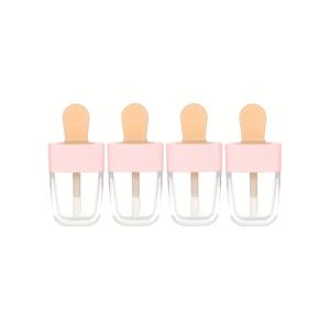 TEMU 4개 빈 립글로스 튜브, 6ml/0.2oz 빈 립밤 컨테이너 리필 가능한 립밤 병, 립글로스 및 속눈썹 접착제용
