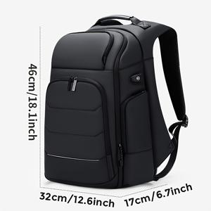 TEMU FENRUIEN 남성용 대용량 확장 가능한 백팩, USB 충전, 15.6인치 노트북 가방, 내구성 있는 옥스포드 원단, 여행 및 비즈니스 용도로 사용할 수 있는 다중 컴파트먼트, 여행용 백팩 | 백팩 | 내구성 있는 지퍼, 노트북 백팩|노트북가방