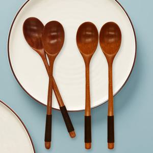 TEMU 고품질 나무 숟가락 - 1개, 요리, 저어주기 & 꿀, 차 & 소다 서빙에 완벽 - 이상적인 주방 & 식사 액세서리