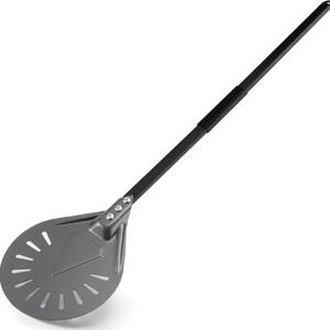 TEMU 1pc 알루미늄 피자 펠, 분리 가능한 손잡이, 8인치 하드 안오드라이드 논슬립 펀치 피자 펠, 31인치 긴 금속 손잡이로 베이킹, 홈메이드 피자 빵 오븐 액세서리