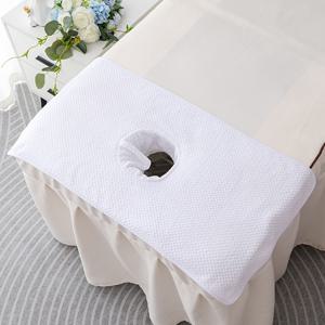TEMU 1pc SpaLux 무향 구멍 타월 미용실용 - 흡수성 마사지 치료 헤드베드 베개 매트, 전기 또는 배터리 불필요, 침대 매트에 놓는 얼굴 타월