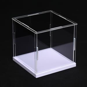 TEMU 대형 아크릴 박스 대안 유리 케이스 디스플레이 액션 피규어 홈 스토리지 및 장난감 정리 피규어를 보호하세요. 이 투명한 디스플레이 박스 건축 블록 스토리지 캐빈