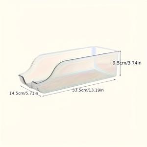 TEMU 1 세트 투명 플라스틱 냉장고 정리함, 탄산음료 캔 디스펜서 및 음료 홀더 포함 - 손세척, 냉장고, 냉동고, 식료품 저장실, 주방, 조리대, 캐비닛에 적합 - 주방 액세서리|냉장고|냉동고
