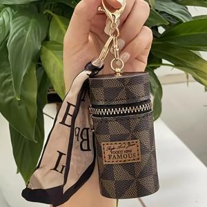 TEMU 1개 패셔너블 실린더 여행 지갑 - 넉넉하고 다용도 수납 가방, 지퍼 클로저, 동전과 립스틱에 적합한 대용량, 출퇴근, 캠퍼스 및 일상 사용에 적합
