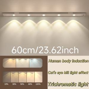 TEMU 1pc 벽걸이 LED 캐비닛, USB 충전식, 모션 센서, 3가지 색온도 조절 가능, 자석 베이스, 400mAh 배터리, 주방, 냉장고, 출입구, 계단에 이상적인 공간 주제 디자인으로 우주인과 개 조각품이 포함되어 있습니다. 벽 조명 장식 | 우주 주제 장식 | 조절 가능한 색온도 조명, LED 조명