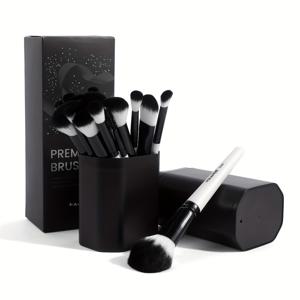 TEMU MAANGE 19pcs 프로페셔널 메이크업 기프트 키트, 18pcs 메이크업 브러쉬&브러쉬 보관 케이스, 파운데이션 브러쉬, 파우더 브러쉬, 블러쉬 브러쉬, 아이섀도우 브러쉬, 여행 간편 휴대 세트, 새해 데이 기프트 세트