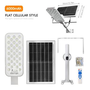 TEMU 4000mAh/6000mAh - 상업 거리, 주차장, 학교 농구 코트 및 거리에 적합한 초밝은 태양광 야외 가로등, 타이머 리모컨이 있는 솔라 외부 벽 조명