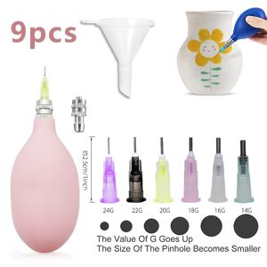 TEMU 9피스 아트 크래프트 세라믹 클레이 애플리케이션 키트, 충전 필요 없는 내구성 강한 금속 도구, 다양한 프로젝트용 세라믹 공예 도구