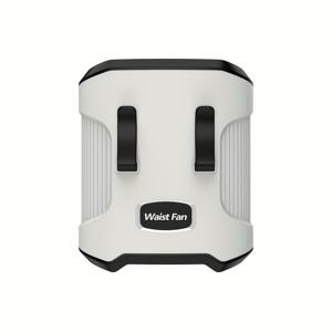 TEMU 내구성 있는 4000mAh 휴대용 허리 클립 팬 슈퍼 롱 내장 충전식 배터리 구동 팬, 착용 가능한 바디 벨트 팬 듀얼 용도 벨트 및 목 걸이, 작업, 하이킹, 낚시, 야간 낚시, 캠핑용 팬|캠핑선풍기