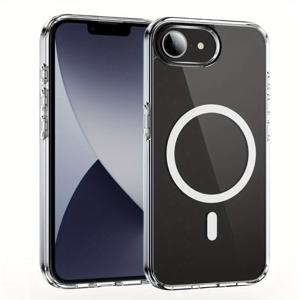 TEMU 투명한, 충격 방지, 얇은 자석 전화 케이스, 아이폰 모델 16, 16E, 15, 14, 13, 12, 11, XS MAX, XR, SE 2020-2022