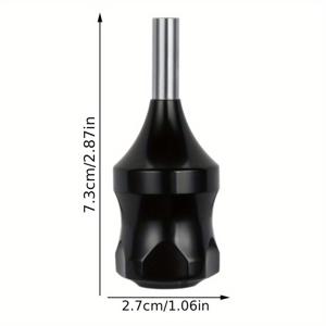 TEMU 30mm 아연 합금 타투 기계 그립과 통합 바늘 핸들 - 정밀 절단 및 포깅을 위한 인체공학적 디자인, 내구성 있고 사용하기 쉬운 타투 장비 액세서리, 타투 용품