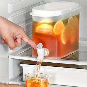 TEMU 1pc 대용량 냉장고 음료 디스펜서 스피그트 - 투명 PP, 누출 방지, 레몬데, 차 및 과일 음료에 완벽, 쉬운 붓기, 가정 및 야외 사용에 이상적