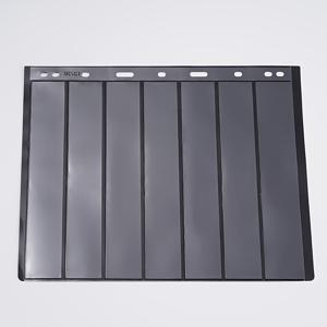 TEMU 10pcs 블랙 PVC 스탬 앨범 인서트, 7줄씩 듀얼사이드 - 수집 가능한 페이지 보호자 (커버 미포함), 앨범 내부 페이지