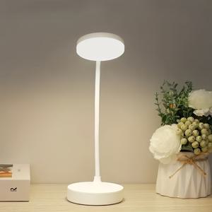 TEMU 화이트 USB 플러그인 스터디 테이블 램프, 기숙사, 침실, 거실용, 침대 옆 야간 조명, 바 레스토랑 장식 데스크 램프, 친구의 발렌타인데이 및 크리스마스 선물