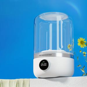 TEMU 휴대용 세탁기 - 2가지 모드 선택 가능, 배터리 2000mAh*2, 속옷 별도 분류 보호 깊은 청소 무음 소음 감소, 출장/가정/캠핑카용, 섬세한 옷 세탁, 선물용|세탁기