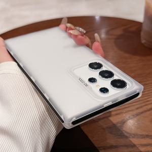 TEMU 삼성 갤럭시 S25, S24, S23 울트라에 적합한 반투명한, 텍스처가 있는 폰 케이스, 강력한 그립감과 방수 기능을 제공하는 대비적인 컬러 디자인을 특징으로 합니다. S24, S23, 및 S21 FE용으로 설계되었습니다.