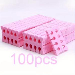 TEMU 100pcs 소프트 폼 발가락 분리기, 하이포알러제 손가락 분리기, 네일 아트 매니큐어 페디큐어 도구 키트, 다양한 색상, 개인 관리 및 위생용 유연한 스페이서, 네일 아트 도구|실용적인 네일 아트|소프트 폼 분리기|네일아트|매니큐어