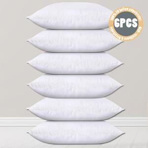 TEMU 6pcs 세트의 베개 삽입 18 X 18 인치 베개 삽입 소프트 파이버 필러를 형성하는 장식용 베개 케이스, 쿠션, 침대, 소파 및 소파|쇼파쿠션|쇼파침대