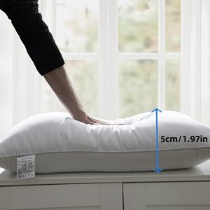 TEMU 현대적인 화이트 쿠션 라이너 2개 세트 18.9*29.13인치, 기계 세탁 가능, 소파, 쇼파, 침대, 사무실용 다용도 장식 패드, 폴리에스터 충전 및 커버, 사계절 내내 편안함, 열기/닫기 가능한|소파패드