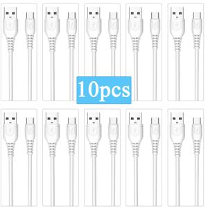 TEMU 10개 TIENSUN USB A를 USB C 충전 케이블 - 빠르고 안정적, iPhone Plus, Galaxy S21/S20, Moto와 호환, 30-50W 전원 전달, 모바일 폰용 데이터 동기 케이블, 충전 솔루션|안정적인 충전 케이블|내구성 있는 케이블 구조, 충전