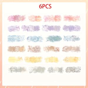 TEMU 6pcs 파스텔 오므레 테이프 세트 - 물감 영감, 조명 컬러 테이프 DIY 스크랩북, 폰 케이스 및 공예 프로젝트 - 방수 및 내구성 플라스틱 테이프, 스크랩북 용품 | 테이프 디자인 | 방수 접착제