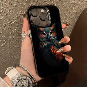 TEMU 아이폰 16Pro Max/15Pro/14Plus/13/12/11/Xs Max/XS/XR/8/7용 올 패턴 컬러 실버 인스 스타일 케이스 - 빈티지 미학, 고급 그라데이션 프로스트 마감, 노-필 디자인