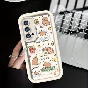 TEMU 삼성 갤럭시 S25, S24, S23, S22, S21, S20 FE 울트라 플러스용 귀여운 및 인기가 많은 카피바라 테마 폰 케이스, 드롭 보호를 위한 부드러운 TPU로 제작되었습니다.