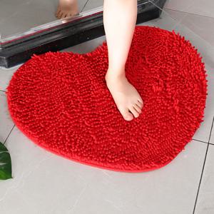 TEMU 홈 데코용 소프트 천연 하트 모양 도어 매트 - 비눗방울 방지 욕실 매트, 부엌 지역 러그, 세탁실, 침실, 샤워, 실내 매트, 욕실 액세서리