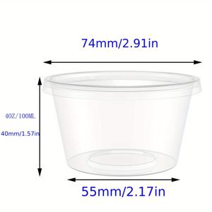 TEMU 2/4 oz 투명한 분비물 폼 볼 저장 용기 - 빨간색, 오렌지색, 노란색, 초록색, 파란색, 보라색으로 다양한 DIY 플라스틱 볼 - 과학 실험 및 감각 놀이에 이상적 - 과학 실험 용품|다양한 색상의 플라스틱 볼|안전한 뚜껑 용기