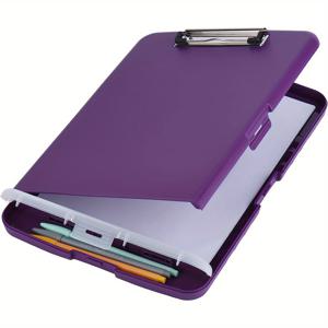 TEMU Clipboard With Storage 8.5 X11, A4 플라스틱 클립보드 폴더, 별도의 펜 칸이 있어서 서류 작업 및 간호사에게 완벽합니다|클립보드