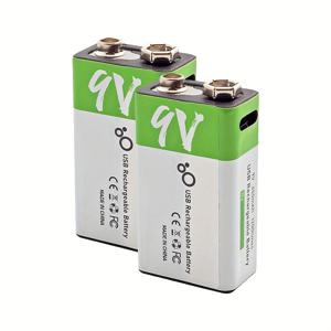 TEMU 1개/2개/4개 다중 세트 가능; 9V 충전식 배터리 USB 충전식 리튬 배터리 6F22 대용량 빠른 충전 무선 마이크/멀티미터 650mAh 충전식 배터리, SMARTOOLS