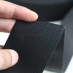 TEMU 10미터의 탄성 밴드 검정과 흰색 2-6cm 고무줄 넓은 평평한 바지 허리 보호용
